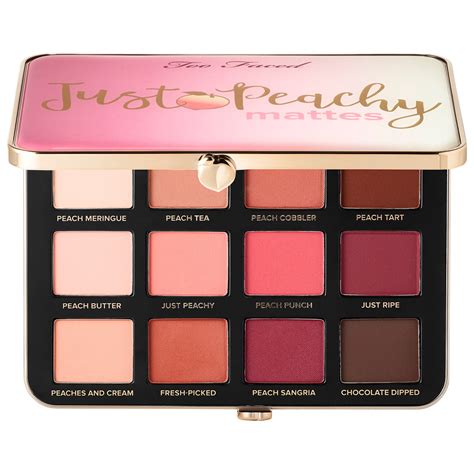 Too Faced Just Peachy Velvet Matte Eyeshadow Palette Available Now! - Beauddiction