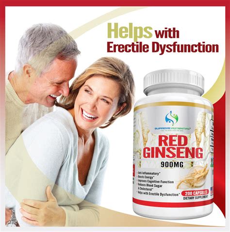 Red Ginseng: Nutrition Supplements for Erectile Dysfunction