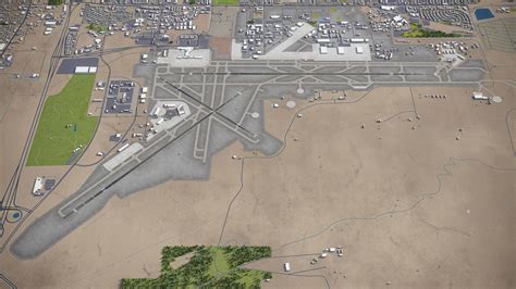 Albuquerque International Sunport - ABQ 3D Model by 3dcitymodels