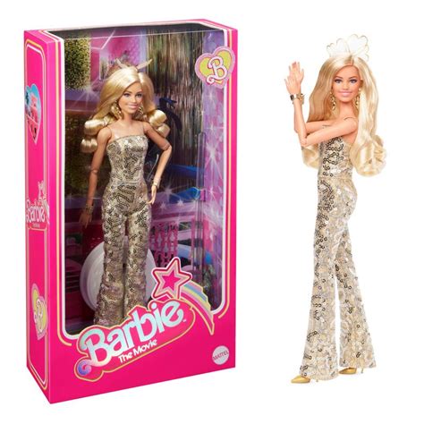 Boneca Barbie Colecionável - Macacão Disco Dourado - Barbie O Filme ...