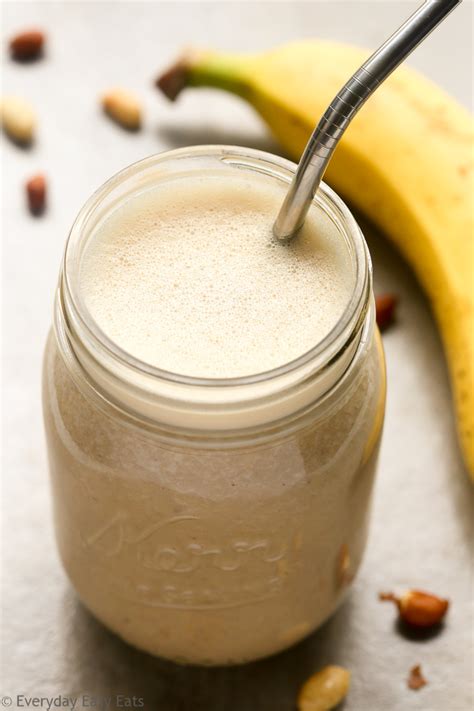 Peanut Butter Banana Protein Shake | Everyday Easy Eats