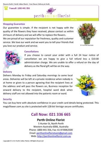 Perth Online Florist - Shopping Guarantee by PerthFlorist - Issuu