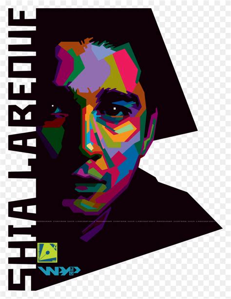 Shia Labeouf Poster, Graphics, Modern Art HD PNG Download - FlyClipart