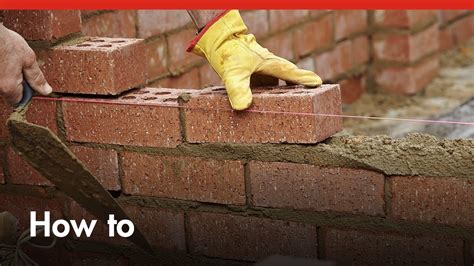 How To Build A Brick Wall - DIY At Bunnings | Doovi