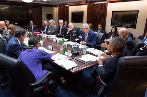 Obama Meets in Situation Room Ahead of National Address