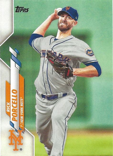 Rick Porcello 2020 Topps #619 New York Mets Baseball Card