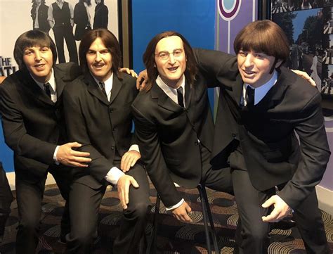 The Beatles display at the Mexico city wax museum. : beatles