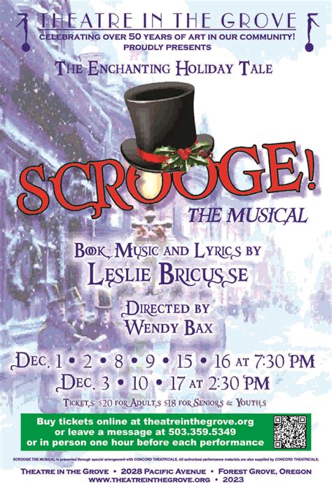 Scrooge! The Musical - Theatre in the Grove