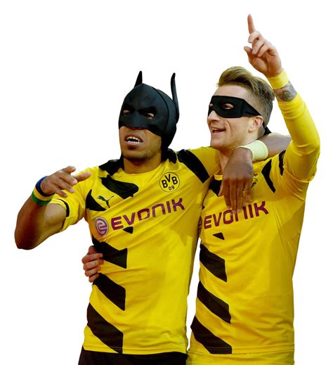 Pierre-Emerick Aubameyang & Marco Reus football render - FootyRenders