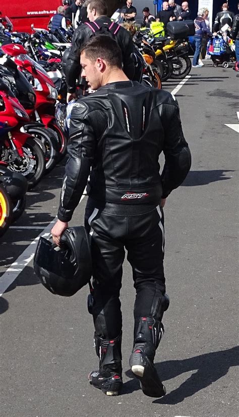 On Guys and Bikes | Bike leathers, Motorcycle leathers suit, Motorcycle ...