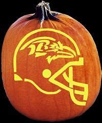 SPOOKMASTER NFL FOOTBALL BALTIMORE RAVENS HELMET PUMPKIN CARVING ...