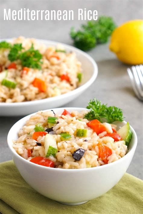 Mediterranean Rice (Instant Pot or Stove) - Real Food Real Deals