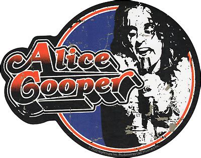 Sticker - Alice Cooper Logo Portrait Metal Rock Music Band 5.25" Decal ...