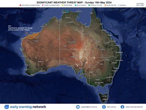 Daily Updated Weather Map Australia | Early Warning Network