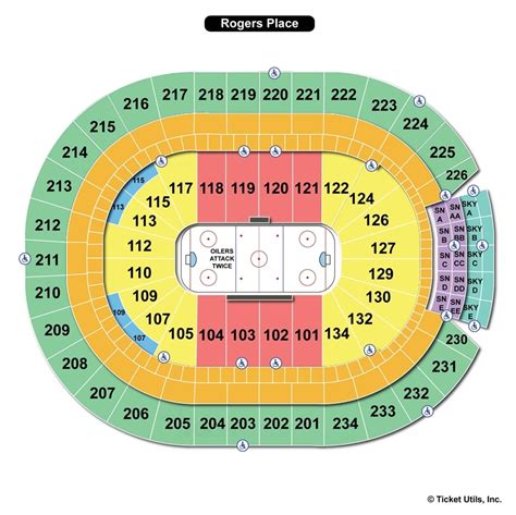 Rogers Place, Edmonton AB - Seating Chart View