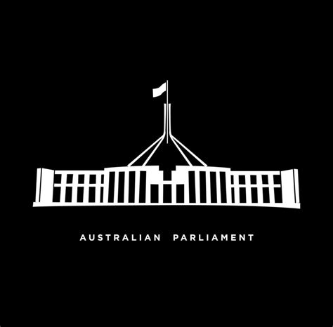 Australian parliament building icon. Australian parliament symbol ...