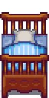 Blue Pinstripe Bed - Stardew Valley Wiki