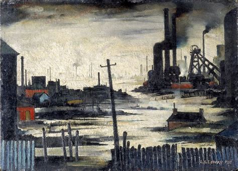 L.S. Lowry River Scene (Industrial Landscape) 1935 | Industrial ...