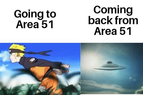 Gratuit Naruto Running Meme Area 51 | Blageusnob