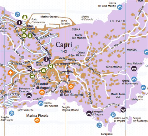 Capri Italie Carte | imvt