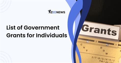 List Of Government Grants For Individuals - AzedNews