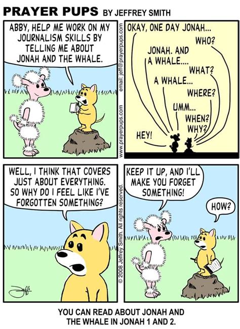 Jonah and the Whale | Christian Cartoons From Prayer Pups Christian Comics