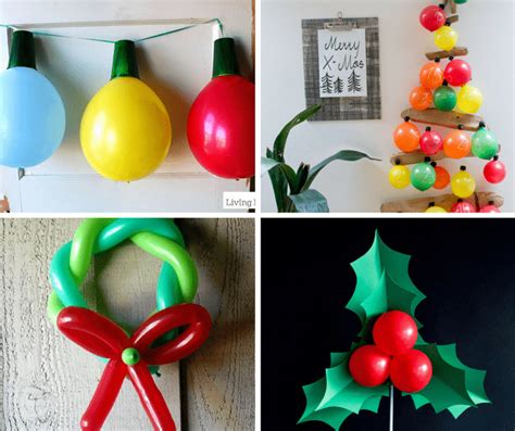 12 Christmas balloons decorations -- DIY Christmas decorations