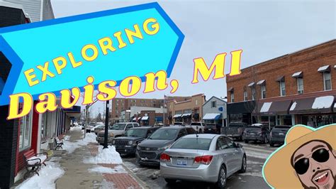 Exploring the Small Downtown Area of Davison , Michigan and Eating at ...