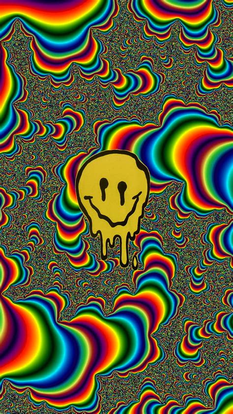 Aesthetic, rainbow, smiley, trippy, weird, HD phone wallpaper | Peakpx