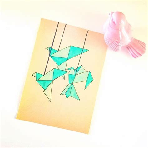 Mother’s day special : Origami styled art card | Diy origami, Card art, Diy birthday gifts