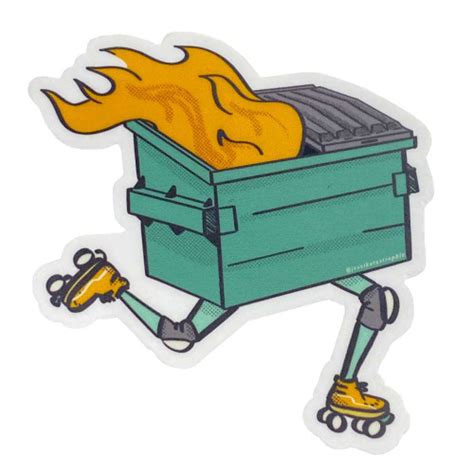 Dumpster Fire Sticker