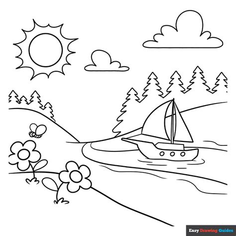 Free Printable Landscape Coloring Pages for Kids