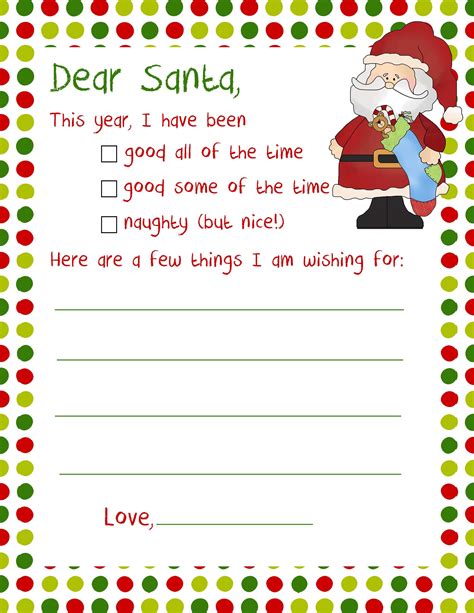 20 Letters to Santa and Printable Envelopes - Christmas Wishes | Santa letter template ...