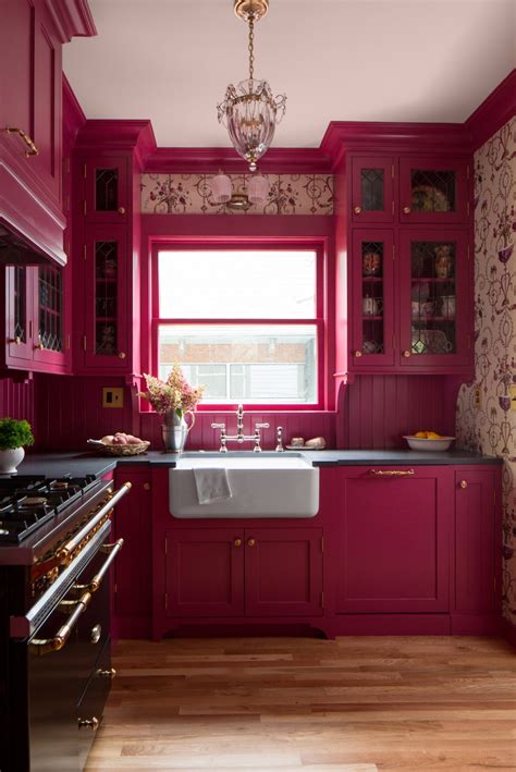 12+ Pink Paint Colors for Your Kitchen Cabinets that are Inspirational!