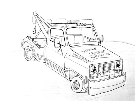 Tow Truck Coloring Pages - Coloring Home