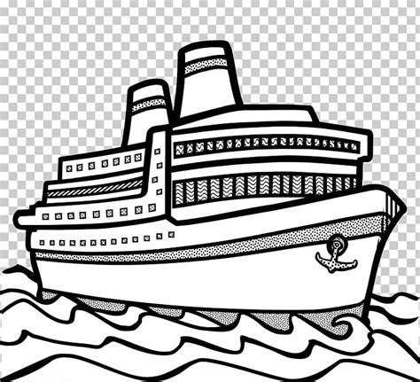 Ship Line Art PNG, Clipart, Black And White, Boat, Boating, Carnival Cruise Line, Clip Art Free ...