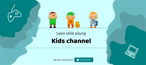 Teal Playful YouTube Banner - Venngage