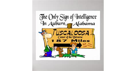 Alabama vs Auburn Rivalry Poster | Zazzle