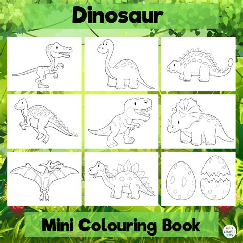 Dinosaur Colouring Book - Arty Crafty Kids