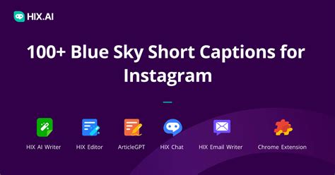 100+ Blue Sky Short Captions for Instagram + Free AI Caption Generator | HIX.AI