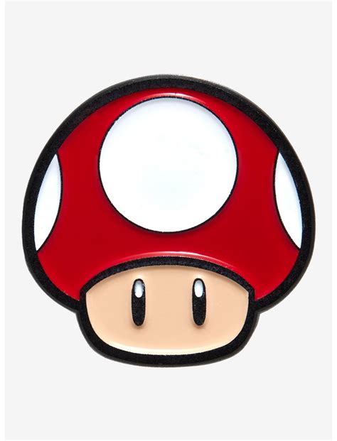 Nintendo Super Mario Bros. Mushroom Enamel Pin | BoxLunch