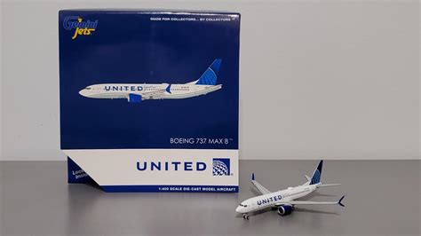 Gemini Jets United Airlines 737 MAX 8 [N27261] "United Together, Being United" 1:400 Model ...