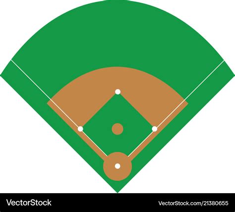 Baseball field Royalty Free Vector Image - VectorStock