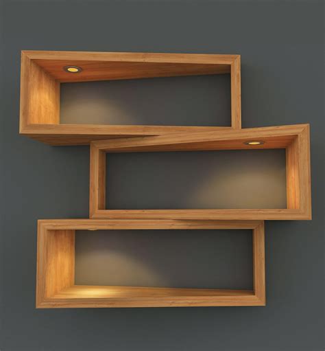 Light Wood Wall Shelves - Design Ideas