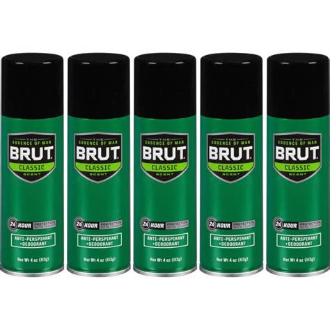 5 Pack - BRUT Anti-Perspirant Deodorant Spray Original 4oz Each - Walmart.com