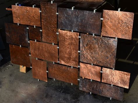 Hand Crafted Custom Hammered Copper Wall Art by Fabitecture | CustomMade.com