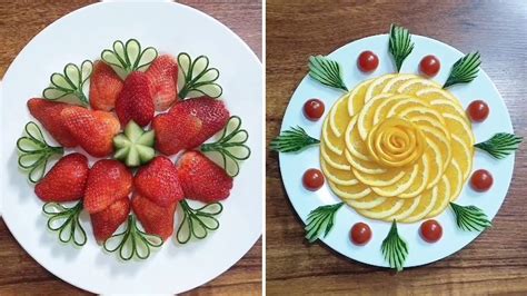 7+ Fruit and Vegetable Carving Ideas | Super Easy Salad Cutting and ...