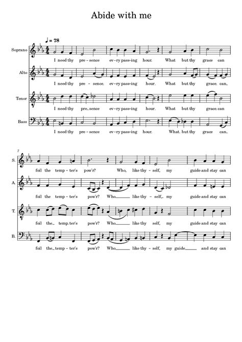 Abide With Me (by Matthew Day -- SATB)