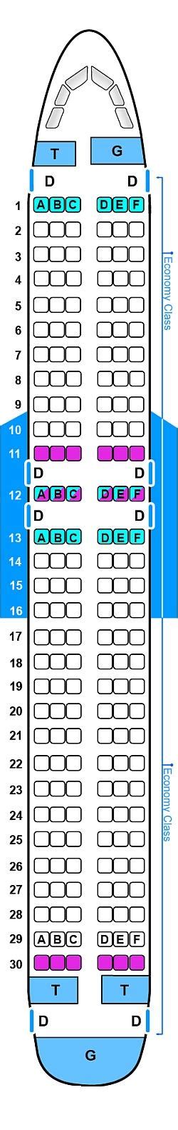 Seat Map Sky Airlines Airbus A320 232 | SeatMaestro.com