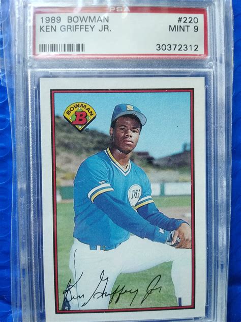 1989 Bowman Baseball Ken Griffey Jr Rookie Card PSA Graded 9 - Etsy ...